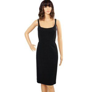 Elie Tahari Black Wool Silk Dress Size 2